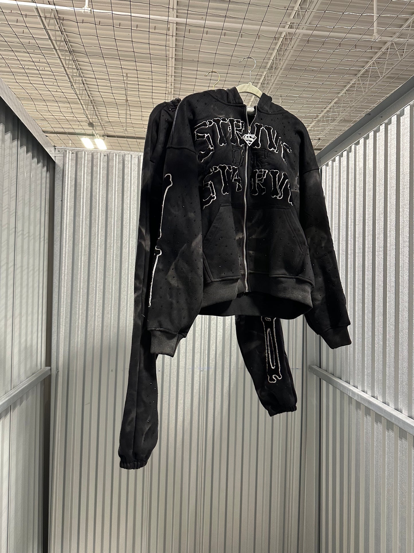 Black SOSKELETON Sweatpants