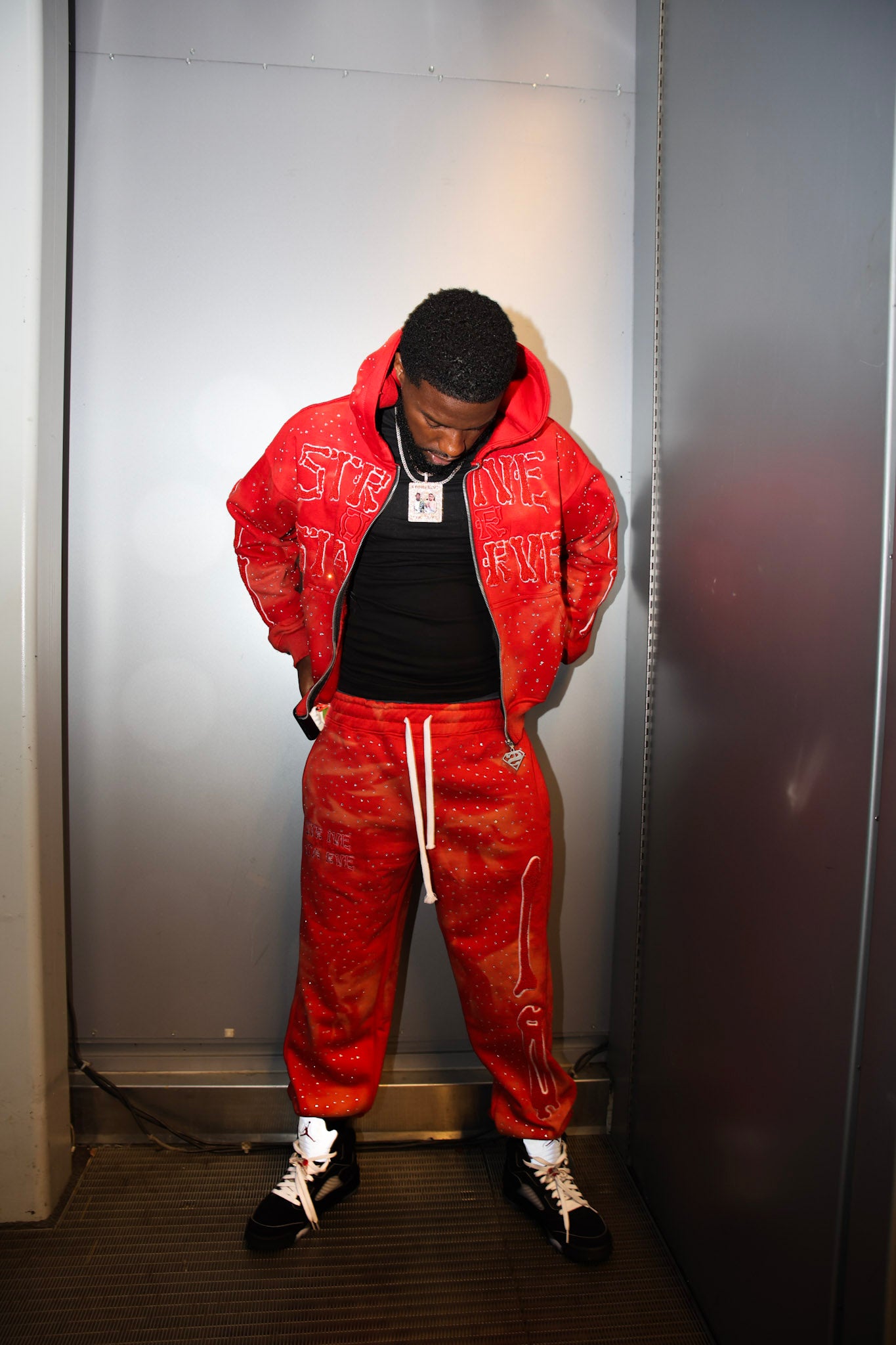 Red SOSKELETON Hoodie