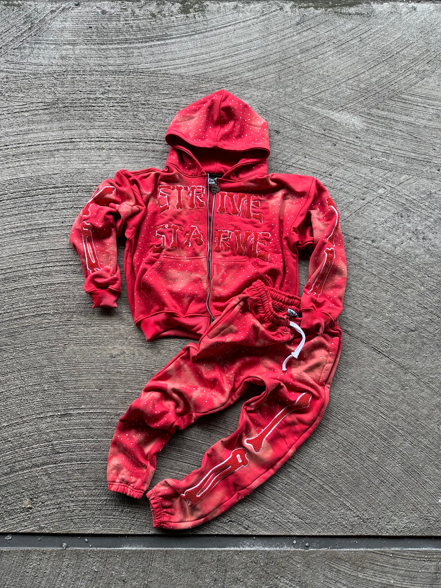 Red SOSKELETON Hoodie
