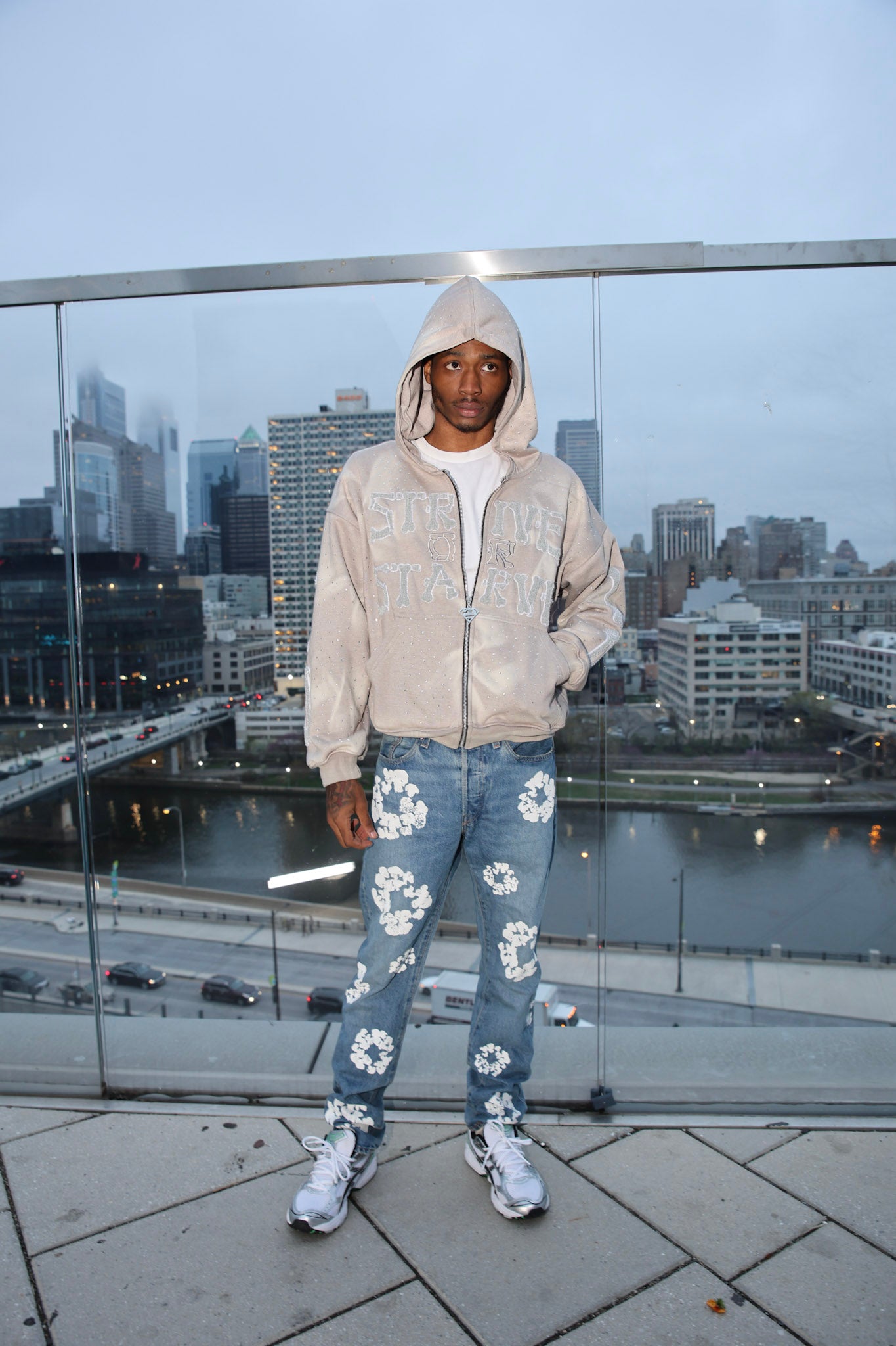 Grey SOSKELETON Hoodie