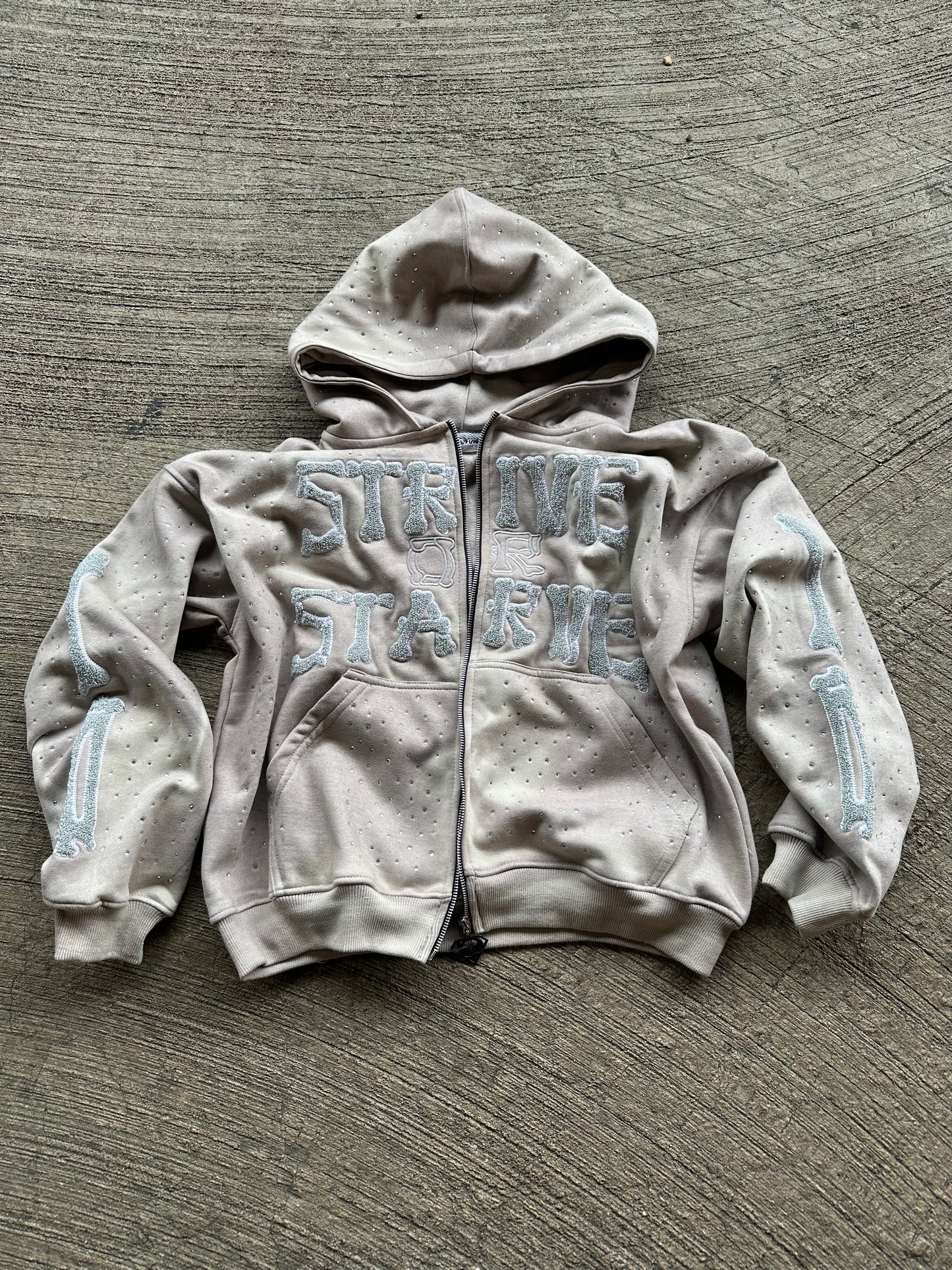 Grey SOSKELETON Hoodie
