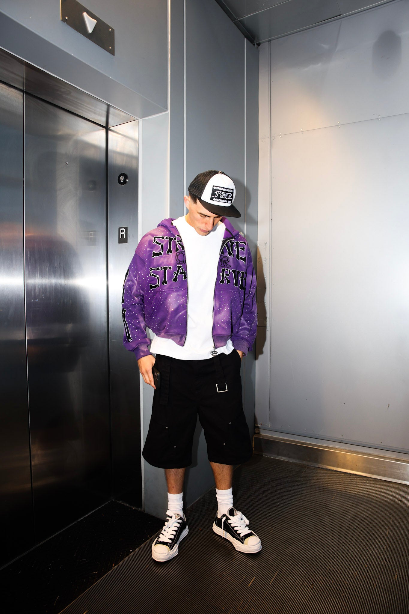 Purple SOSKELETON Hoodie