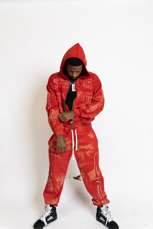 Red SOSKELETON Hoodie