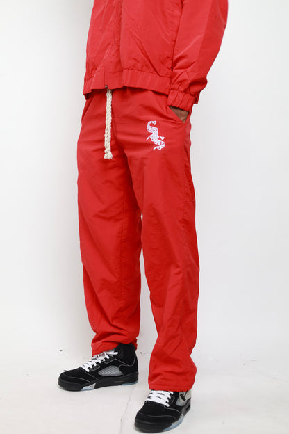 “Fire Red” Track Pants