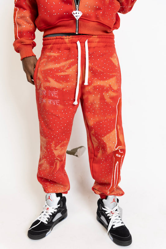 Red SOSKELETON Sweatpants