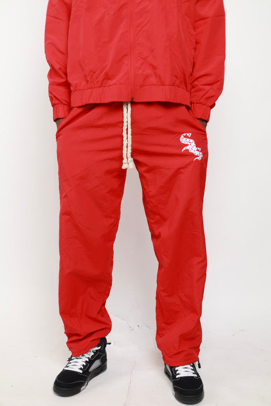 “Fire Red” Track Pants