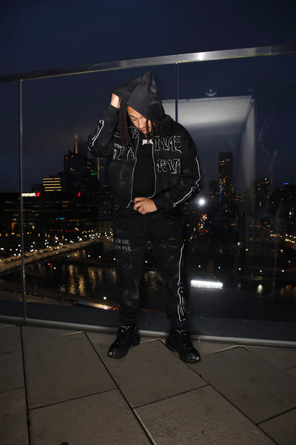 Black SOSKELETON Sweatpants