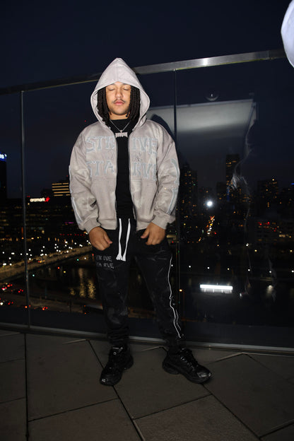Grey SOSKELETON Hoodie