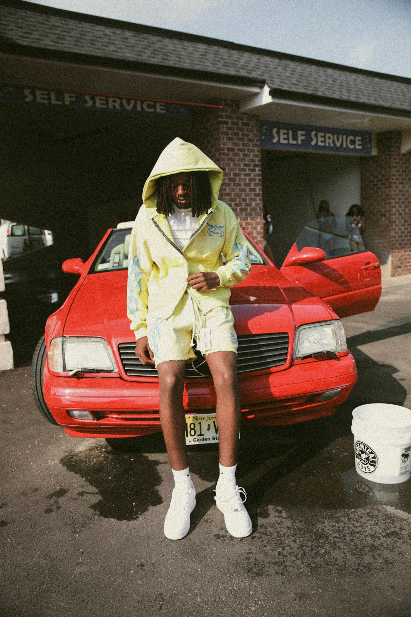 YELLOW “Fuel” Sweat Shorts