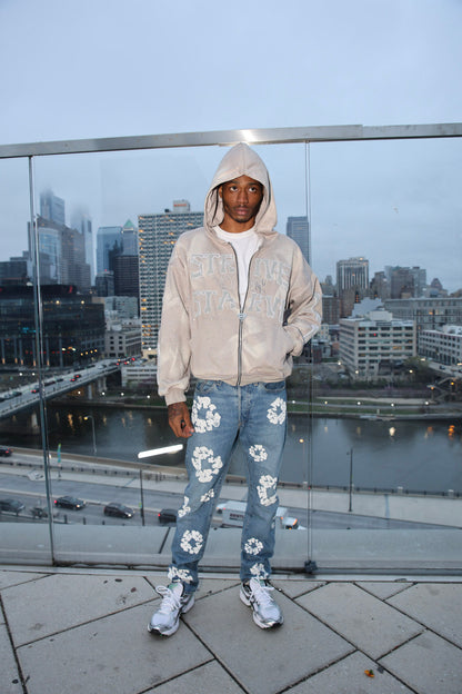 Grey SOSKELETON Hoodie