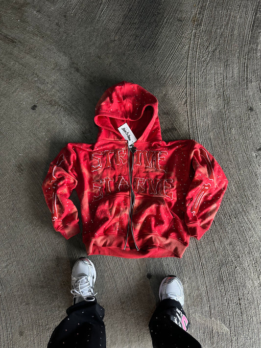 Red SOSKELETON Hoodie