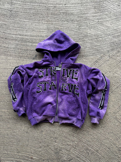Purple SOSKELETON Hoodie