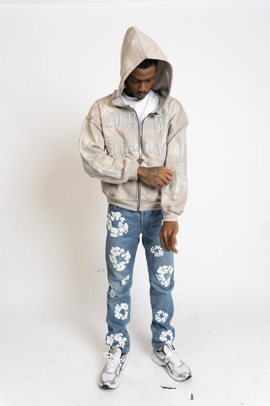 Grey SOSKELETON Hoodie