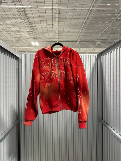 Red SOSKELETON Hoodie