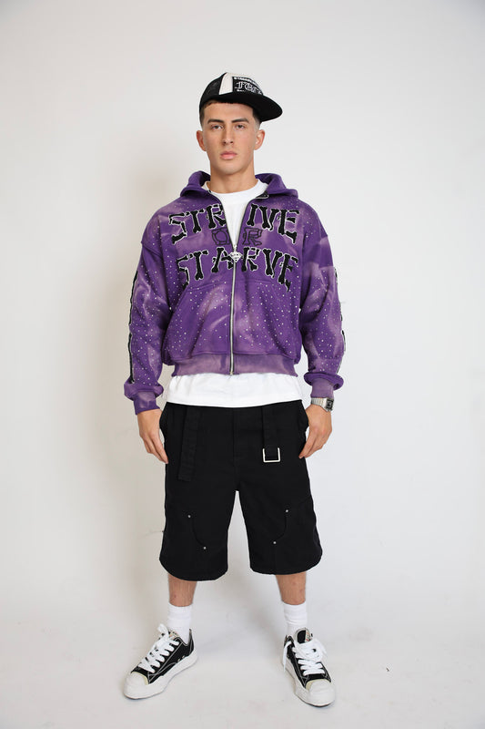 Purple SOSKELETON Hoodie