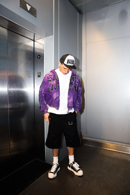 Purple SOSKELETON Hoodie