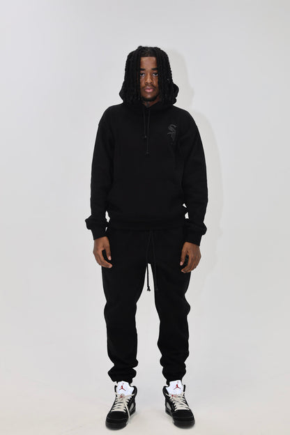 Black SOS ESSENTIAL Pullover Hoodie